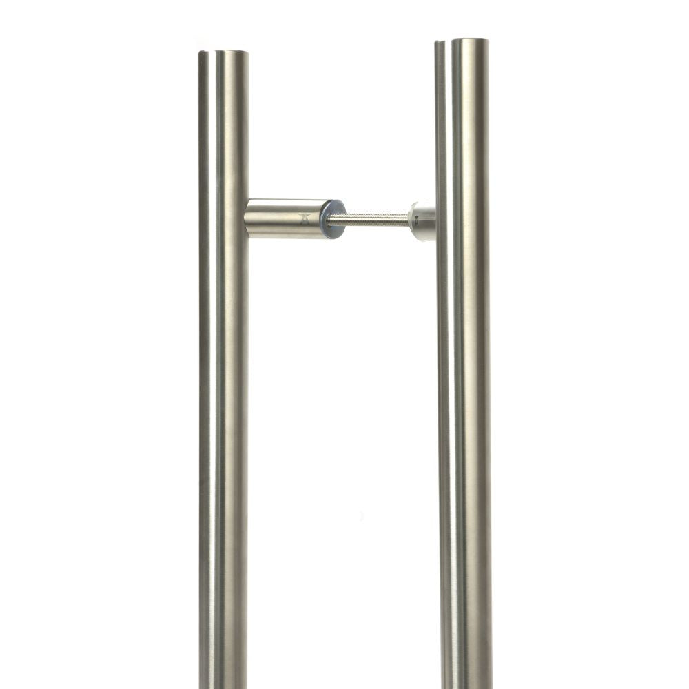 High quality image of From The Anvil - Satin Marine SS (316) 1.2m Offset T Bar Handle B2B 32mm | Sku. 50778 | Trade Door Handles, Kendal.