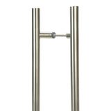 High quality image of From The Anvil - Satin Marine SS (316) 1.2m Offset T Bar Handle B2B 32mm | Sku. 50778 | Trade Door Handles, Kendal.