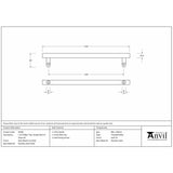 High quality image of From The Anvil - Satin Marine SS (316) 1.5m Offset T Bar Handle Bolt Fix 32mm ÃƒËœ | Sku. 50780 | Trade Door Handles, Kendal.