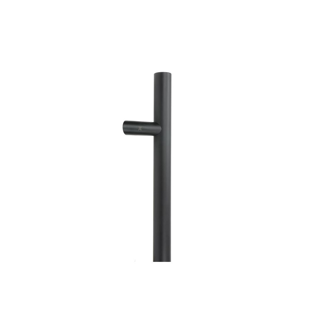 This is an image showing From The Anvil - Matt Black (316) 0.6m Offset T Bar Handle Bolt Fix 32mm Ø available from trade door handles, quick delivery and discounted prices