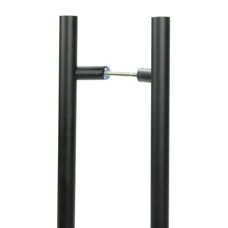 High quality image of From The Anvil - Matt Black (316) 1.2m Offset T Bar Handle B2B 32mm | Sku. 50793 | Trade Door Handles, Kendal.