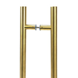 High quality image of From The Anvil - Aged Brass (316) 0.9m T Bar Handle B2B 32mm | Sku. 50805 | Trade Door Handles, Kendal.