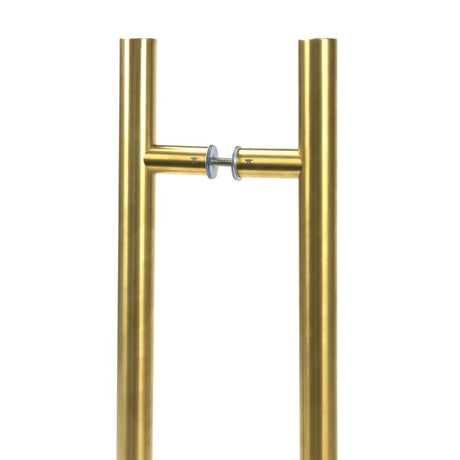 High quality image of From The Anvil - Aged Brass (316) 0.9m T Bar Handle B2B 32mm | Sku. 50805 | Trade Door Handles, Kendal.