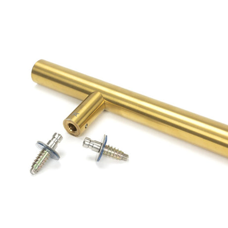 This is an image showing From The Anvil - Satin SS (304) 50mm Secret Fixings for T Bar (2) - Offset available from trade door handles, quick delivery and discounted prices