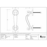 This is an image showing From The Anvil - Satin Brass Doctors Door Knocker available from trade door handles, quick delivery and discounted prices