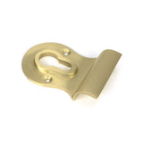 This is an image showing From The Anvil - Satin Brass Euro Door Pull available from trade door handles, quick delivery and discounted prices