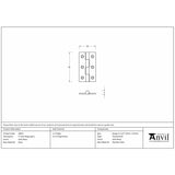 This is an image showing From The Anvil - Satin Brass 2" Butt Hinge (pair) available from trade door handles, quick delivery and discounted prices