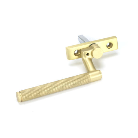 This is an image showing From The Anvil - Satin Brass Brompton Espag - RH available from trade door handles, quick delivery and discounted prices