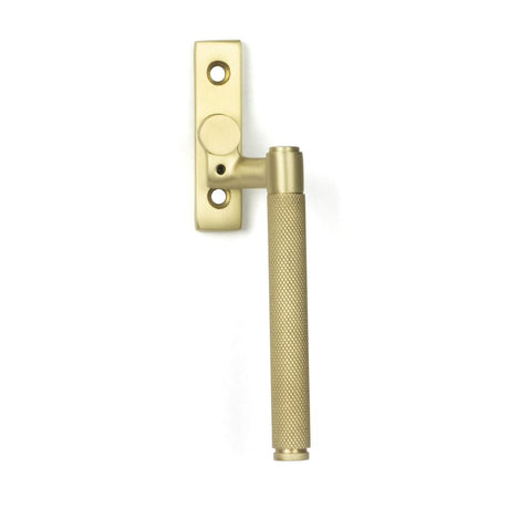 This is an image showing From The Anvil - Satin Brass Brompton Espag - RH available from trade door handles, quick delivery and discounted prices