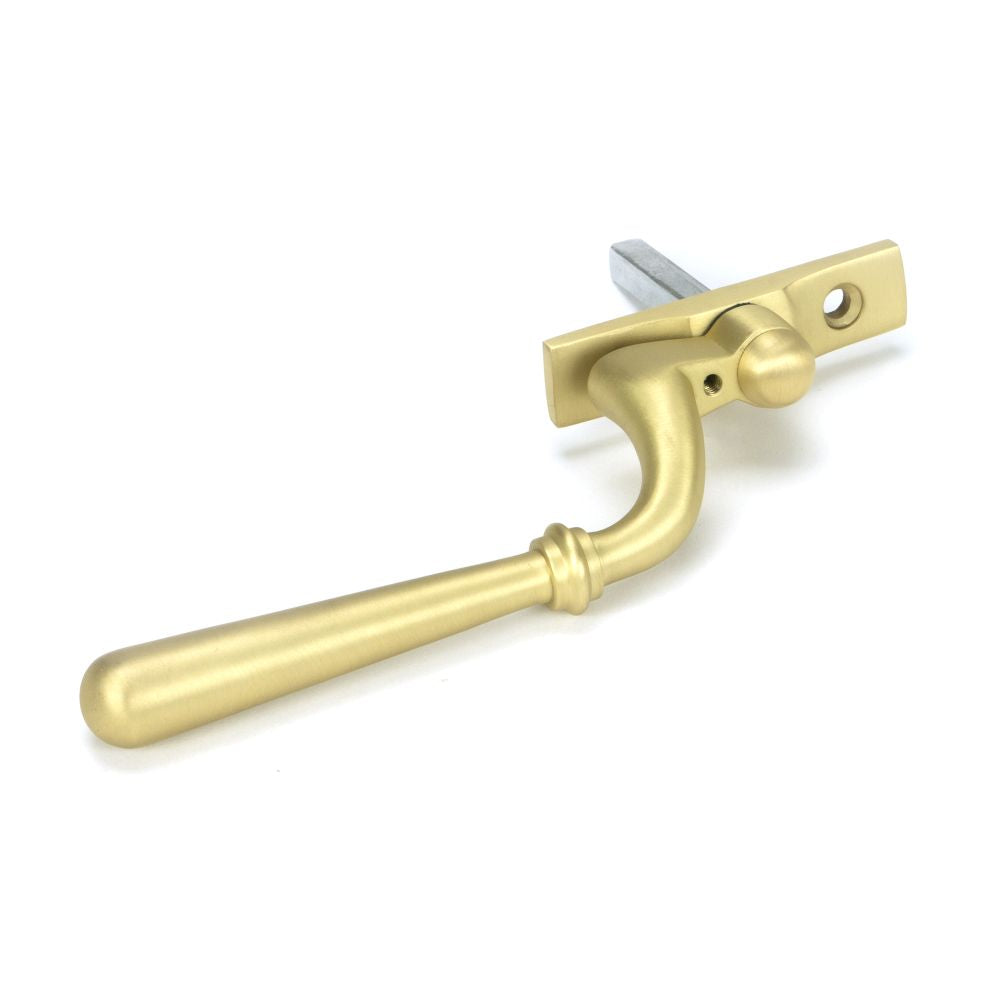 This is an image showing From The Anvil - Satin Brass Newbury Espag - RH available from trade door handles, quick delivery and discounted prices