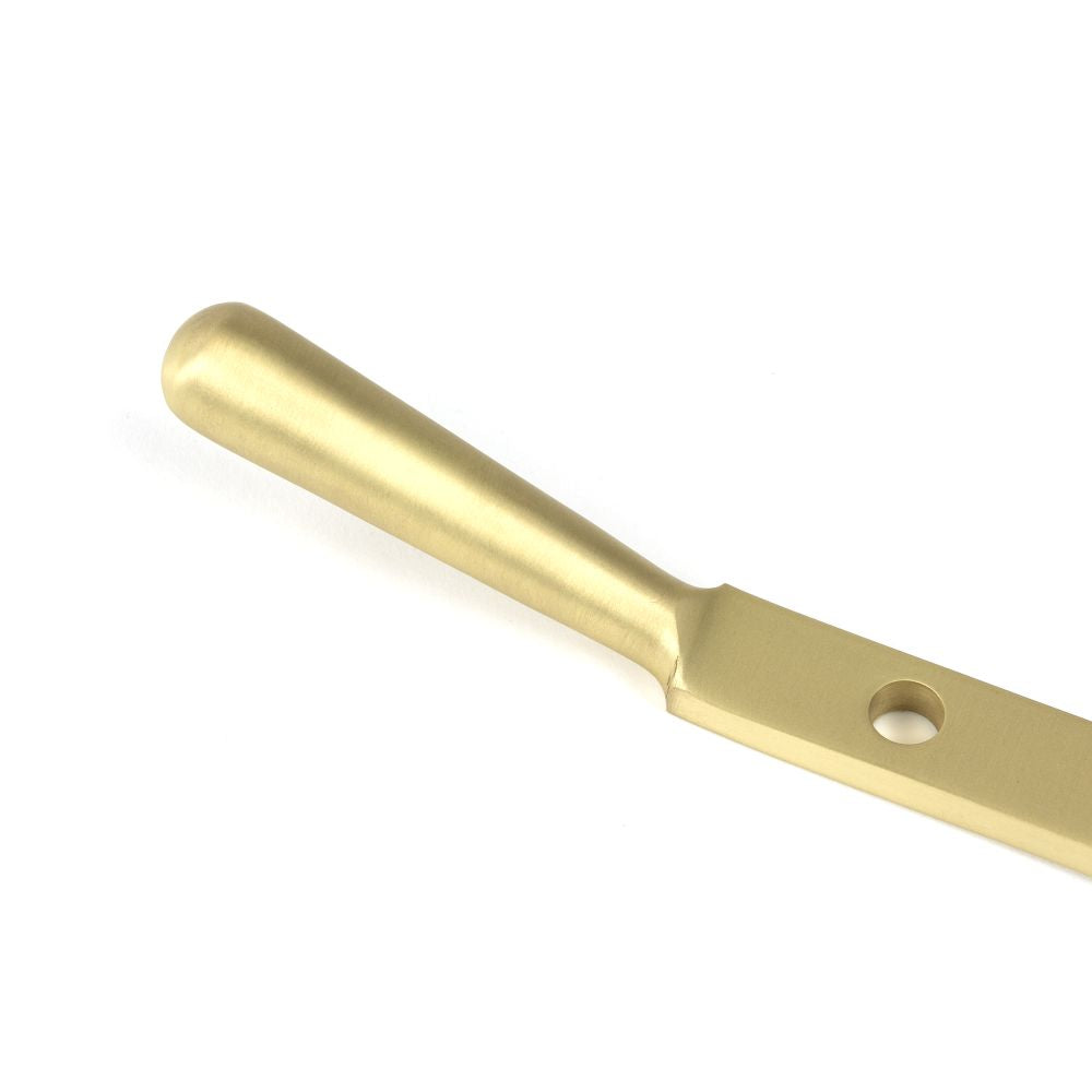 This is an image showing From The Anvil - Satin Brass 8" Newbury Stay available from trade door handles, quick delivery and discounted prices
