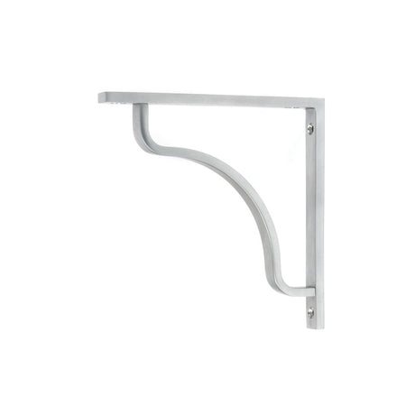 This is an image showing From The Anvil - Satin Chrome Abingdon Shelf Bracket (150mm x 150mm) available from trade door handles, quick delivery and discounted prices