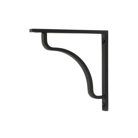 This is an image showing From The Anvil - Matt Black Abingdon Shelf Bracket (150mm x 150mm) available from trade door handles, quick delivery and discounted prices