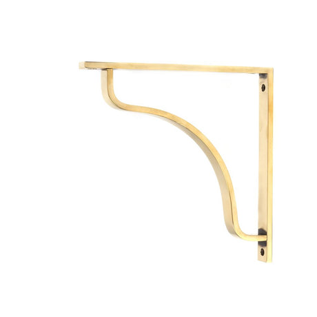 This is an image showing From The Anvil - Aged Brass Abingdon Shelf Bracket (200mm x 200mm) available from trade door handles, quick delivery and discounted prices
