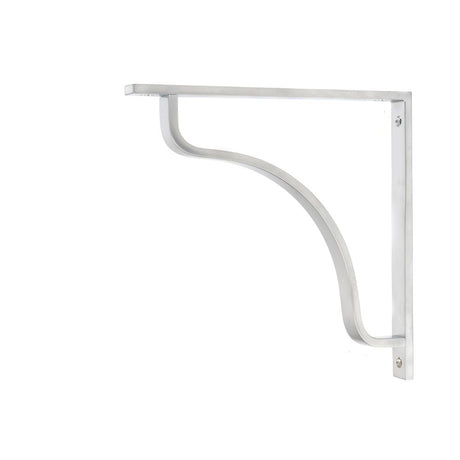 This is an image showing From The Anvil - Satin Chrome Abingdon Shelf Bracket (200mm x 200mm) available from trade door handles, quick delivery and discounted prices