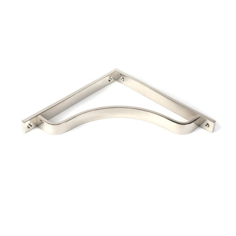 This is an image showing From The Anvil - Polished Nickel Abingdon Shelf Bracket (200mm x 200mm) available from trade door handles, quick delivery and discounted prices