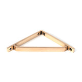 This is an image showing From The Anvil - Polished Bronze Barton Shelf Bracket (150mm x 150mm) available from trade door handles, quick delivery and discounted prices