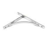 This is an image showing From The Anvil - Polished Chrome Apperley Shelf Bracket (260mm x 200mm) available from trade door handles, quick delivery and discounted prices