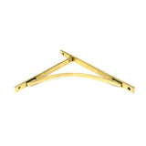 This is an image showing From The Anvil - Aged Brass Apperley Shelf Bracket (314mm x 250mm) available from trade door handles, quick delivery and discounted prices