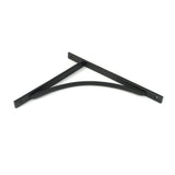 This is an image showing From The Anvil - Matt Black Apperley Shelf Bracket (314mm x 250mm) available from trade door handles, quick delivery and discounted prices