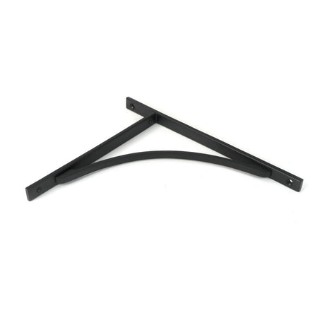 This is an image showing From The Anvil - Matt Black Apperley Shelf Bracket (314mm x 250mm) available from trade door handles, quick delivery and discounted prices