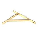 This is an image showing From The Anvil - Aged Brass Chalfont Shelf Bracket (260mm x 200mm) available from trade door handles, quick delivery and discounted prices