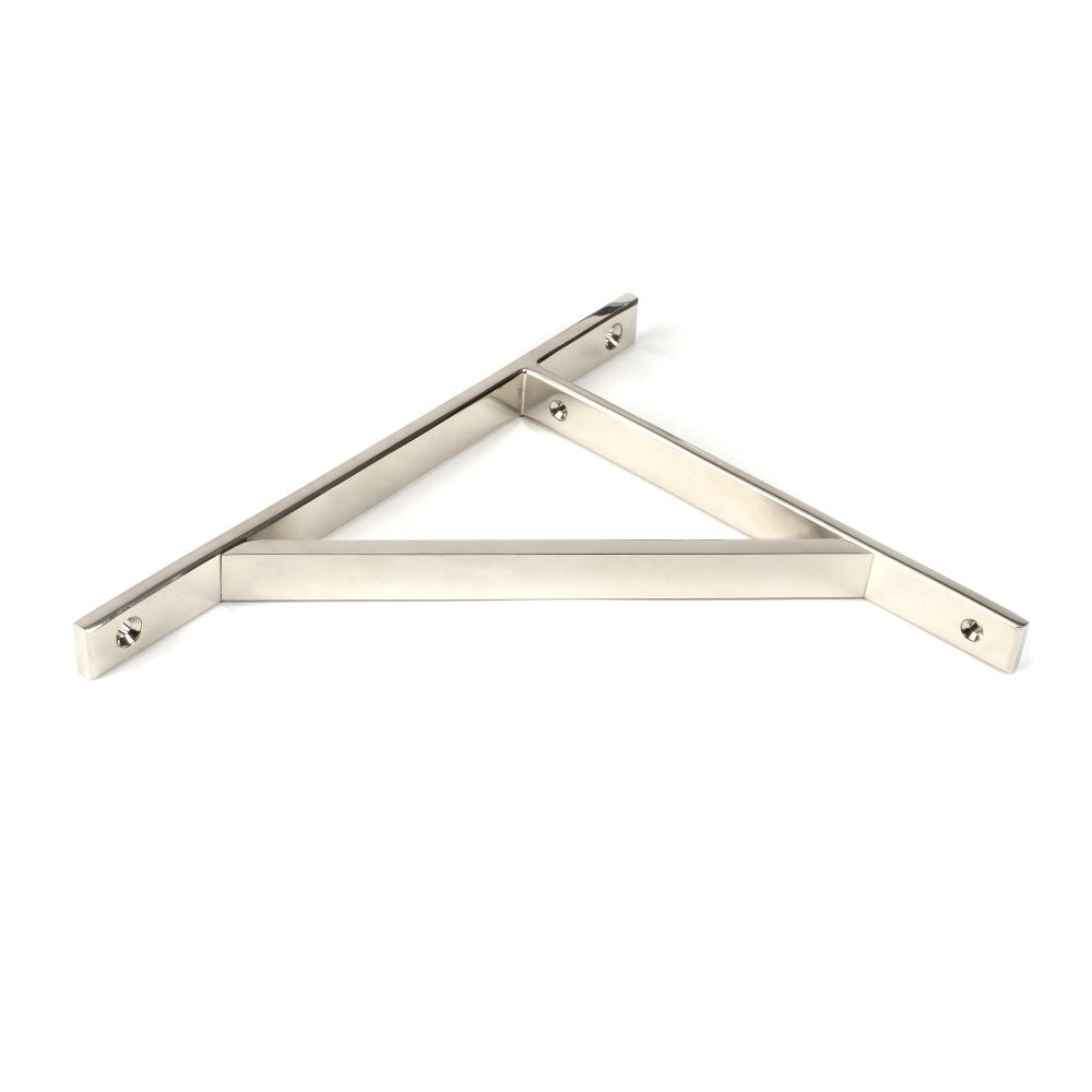 This is an image showing From The Anvil - Polished Nickel Chalfont Shelf Bracket (260mm x 200mm) available from trade door handles, quick delivery and discounted prices