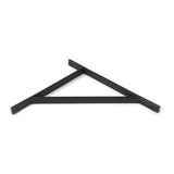 This is an image showing From The Anvil - Matt Black Chalfont Shelf Bracket (314mm x 250mm) available from trade door handles, quick delivery and discounted prices