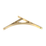 This is an image showing From The Anvil - Satin Brass Tyne Shelf Bracket (314mm x 250mm) available from trade door handles, quick delivery and discounted prices