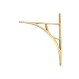 This is an image showing From The Anvil - Satin Brass Tyne Shelf Bracket (314mm x 250mm) available from trade door handles, quick delivery and discounted prices