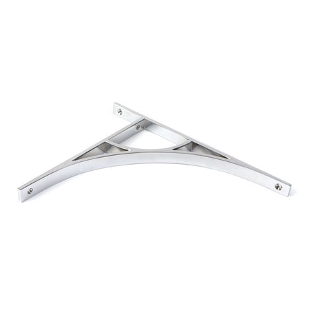 This is an image showing From The Anvil - Polished Chrome Tyne Shelf Bracket (314mm x 250mm) available from trade door handles, quick delivery and discounted prices