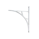 This is an image showing From The Anvil - Polished Chrome Tyne Shelf Bracket (314mm x 250mm) available from trade door handles, quick delivery and discounted prices