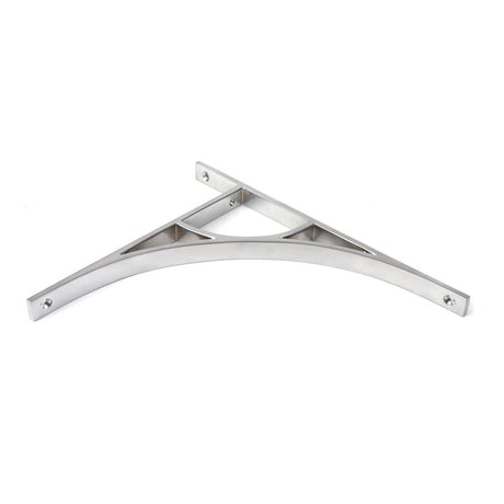 This is an image showing From The Anvil - Satin Chrome Tyne Shelf Bracket (314mm x 250mm) available from trade door handles, quick delivery and discounted prices