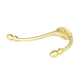 This is an image showing From The Anvil - Satin Brass Hat & Coat Hook available from trade door handles, quick delivery and discounted prices