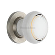 This is an image of a Heritage Brass - Gold Line Knob with Satin Nickel base, 6010-sn that is available to order from Trade Door Handles in Kendal.