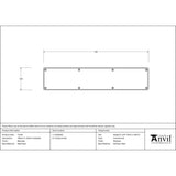 This is an image showing From The Anvil - Beeswax 700mm x 150mm Kick Plate available from trade door handles, quick delivery and discounted prices