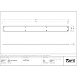 High quality image of From The Anvil - Pewter 800mm Plain Fingerplate | Sku. 73176 | Trade Door Handles, Kendal.