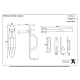 This is an image showing From The Anvil - Black Cast Suffolk Latch available from trade door handles, quick delivery and discounted prices