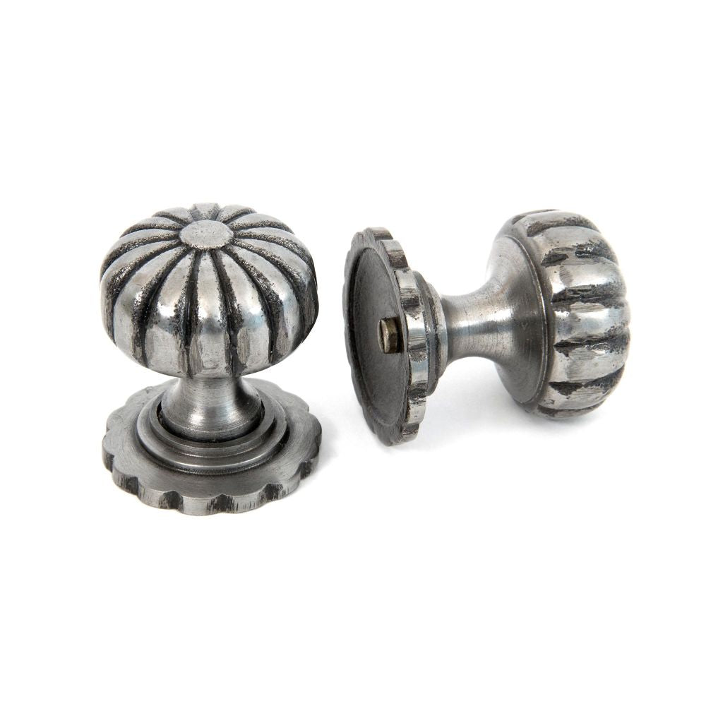 This is an image showing From The Anvil - Natural Smooth Flower Cabinet Knob - Large available from trade door handles, quick delivery and discounted prices