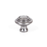 This is an image showing From The Anvil - Natural Smooth Ringed Cabinet Knob - Small available from trade door handles, quick delivery and discounted prices