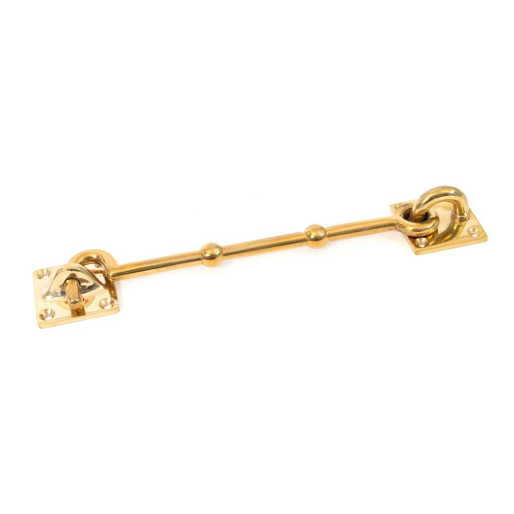 High quality image of From The Anvil - Polished Brass 8" Cabin Hook | Sku. 83546 | Trade Door Handles, Kendal.