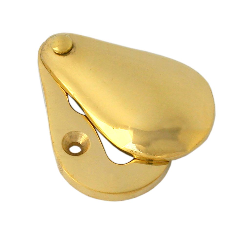 This is an image showing From The Anvil - Polished Brass Plain Escutcheon available from trade door handles, quick delivery and discounted prices