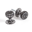 High quality image of From The Anvil - Natural Smooth Flower Mortice Knob Set | Sku. 83561 | Trade Door Handles, Kendal.