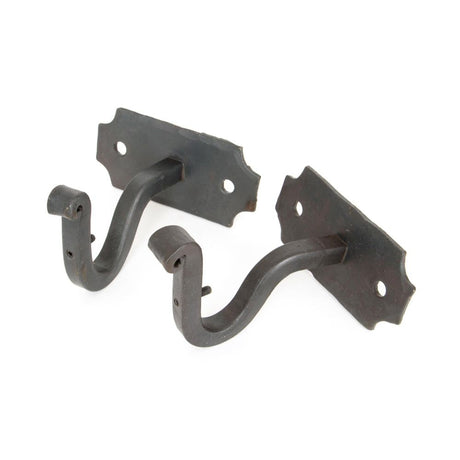 This is an image showing From The Anvil - Beeswax Mounting Bracket (pair) available from trade door handles, quick delivery and discounted prices