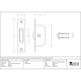 High quality image of From The Anvil - Beeswax Square Ended Sash Pulley 75kg | Sku. 83648 | Trade Door Handles, Kendal.