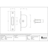 This is an image showing From The Anvil - Beeswax Square Ended Sash Pulley 75kg available from trade door handles, quick delivery and discounted prices