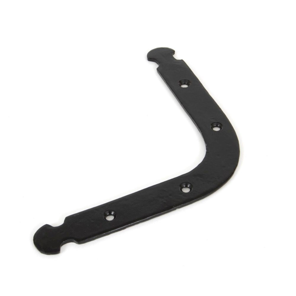 This is an image showing From The Anvil - Black Mending Bracket available from trade door handles, quick delivery and discounted prices