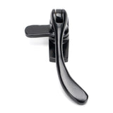 This is an image showing From The Anvil - Black Peardrop Fastener available from trade door handles, quick delivery and discounted prices