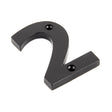 This is an image showing From The Anvil - Black Numeral 2 available from trade door handles, quick delivery and discounted prices