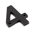 This is an image showing From The Anvil - Black Numeral 4 available from trade door handles, quick delivery and discounted prices